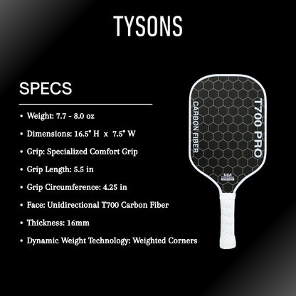 Tysons Pickleball Paddle  T-700 Pro
