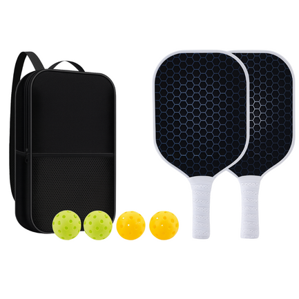 Tyson’s Fiberglass Pickleball Paddle Family Set – 2 Paddles + 4 Balls + Backpack Case