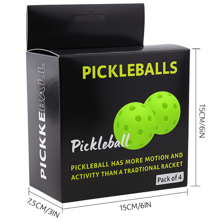 Tyson’s Outdoor Pickleballs – 4-Pack
